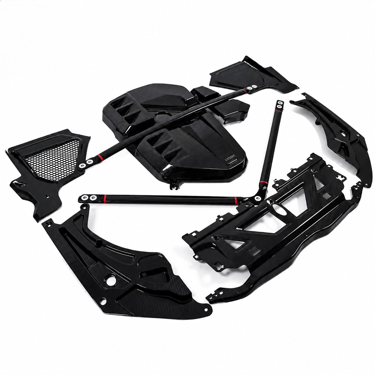 BMW M2 G87 M3 G80 G81 M4 G82 G83 Komplettes Motorraum-Set V1 CPG Carbon