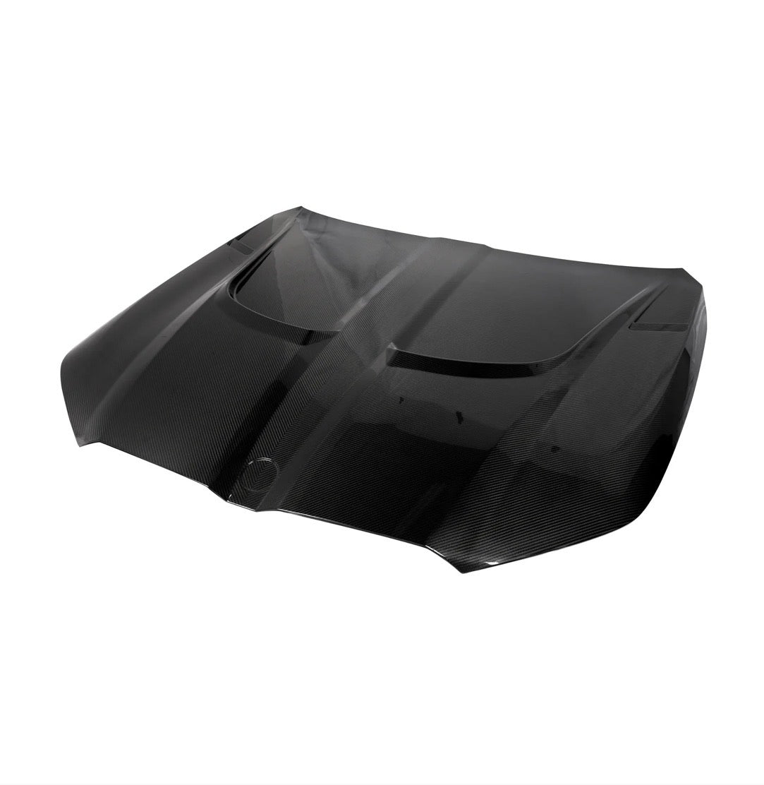 CPG+ RV V1 Carbon Motorhaube für BMW M5 G90 G99 Seitenansicht