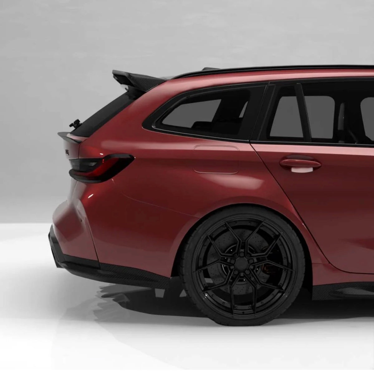     BMW M3 G81 Touring CPG+ V5 Dry-Carbon Dachspoiler Seitenansicht