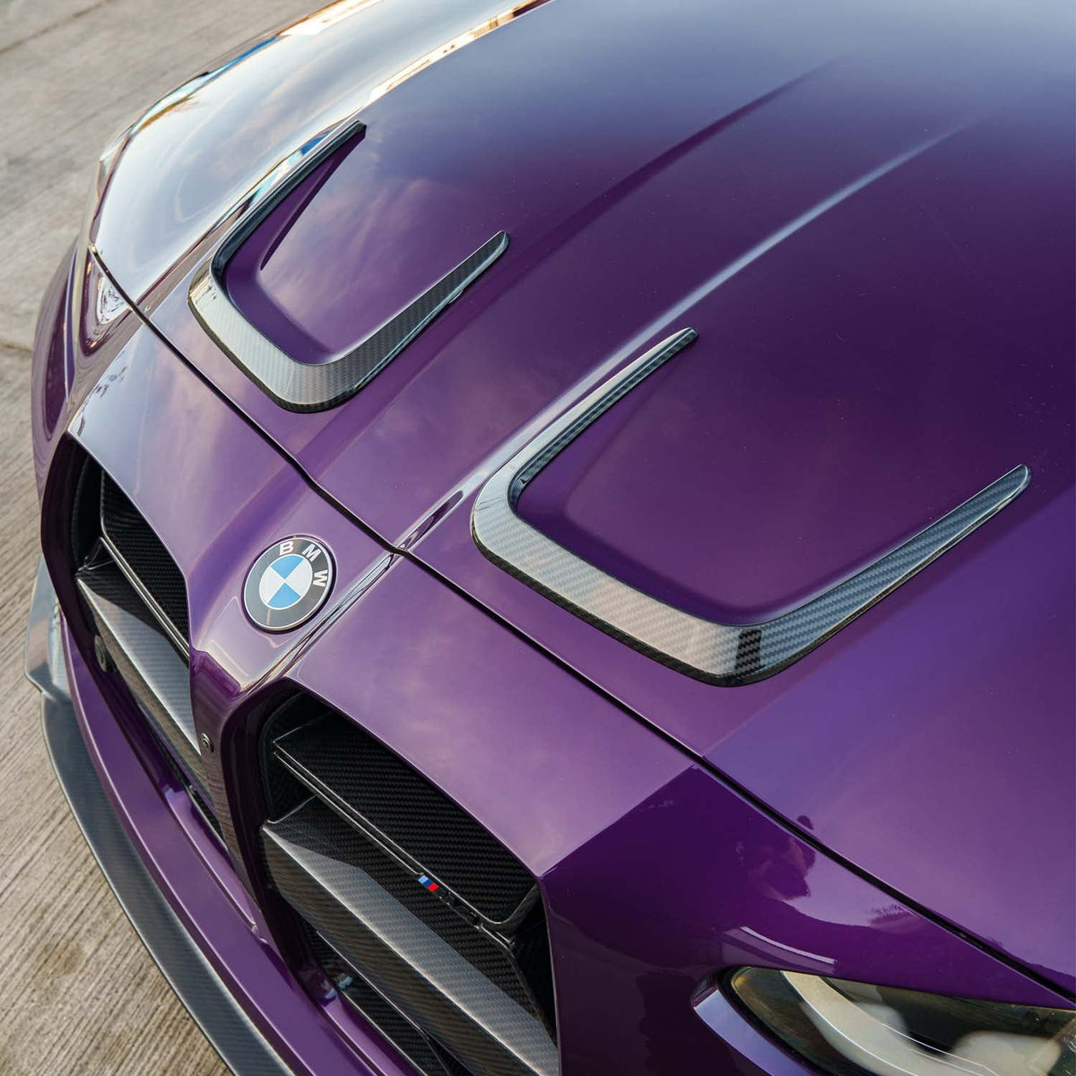 CPG+ CSL Dry Carbon Kühlergrill BMW M3 G80 Detailansicht