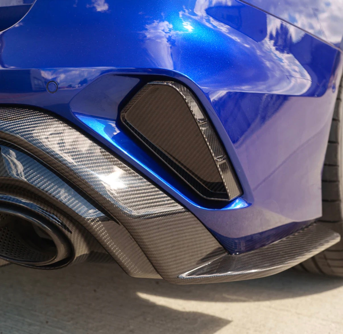 Audi RS3 8Y 2025+ Heckstoßstangen-Einsatz CPG Carbon