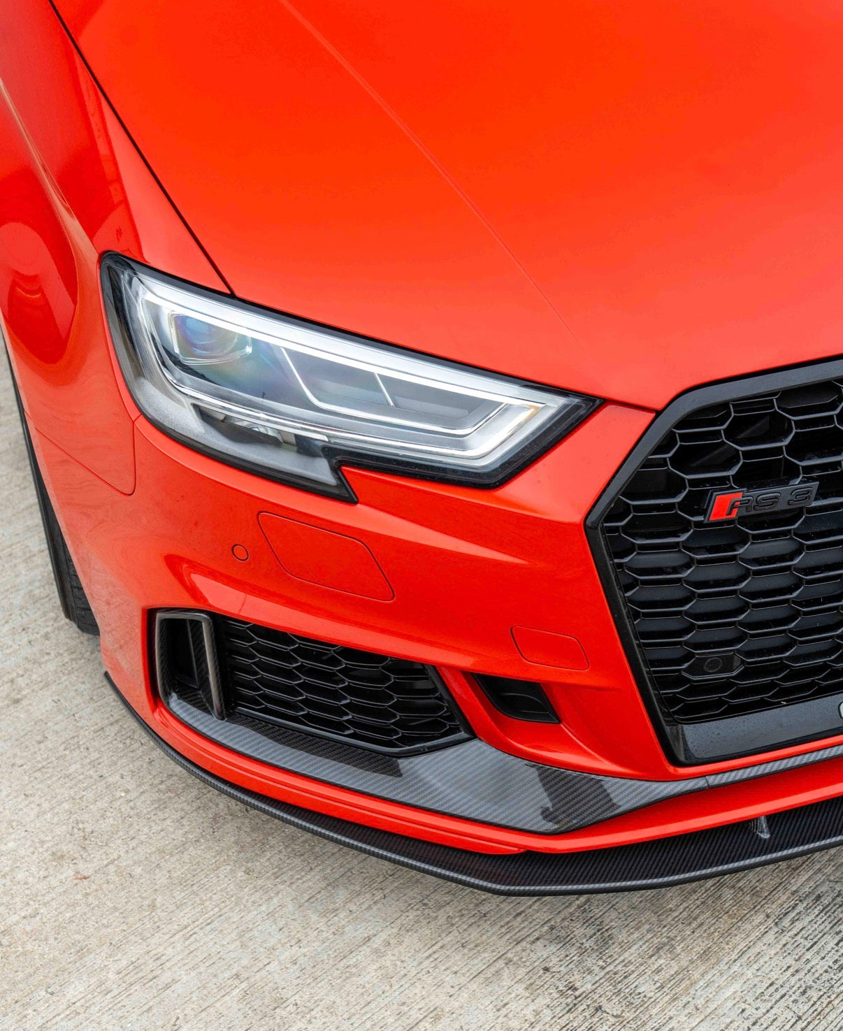 Audi RS3 8V Stoßstangen-Aufsatz V3 CPG Carbon