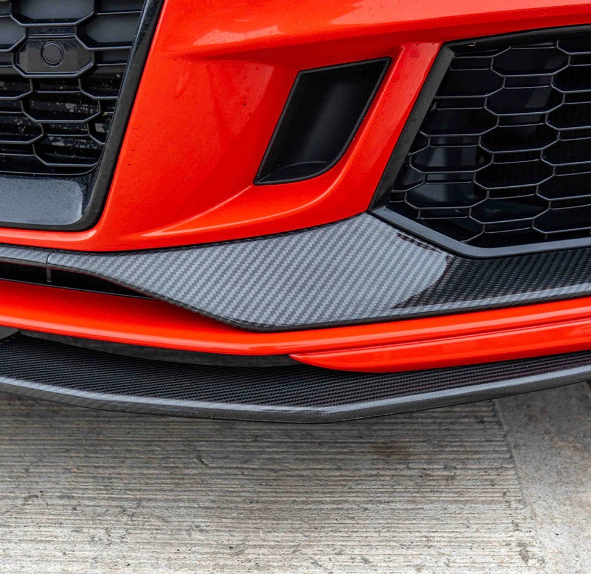 Audi RS3 8V Stoßstangen-Aufsatz V3 CPG Carbon