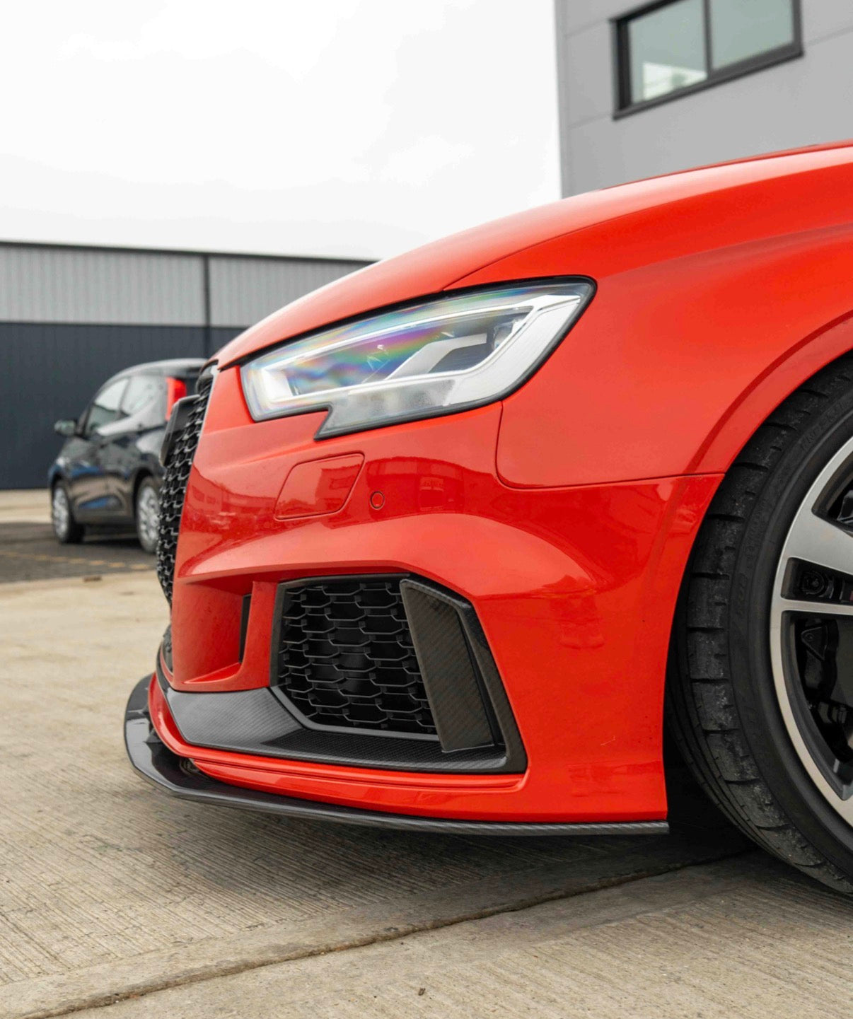 Audi RS3 8V Stoßstangen-Aufsatz V3 CPG Carbon