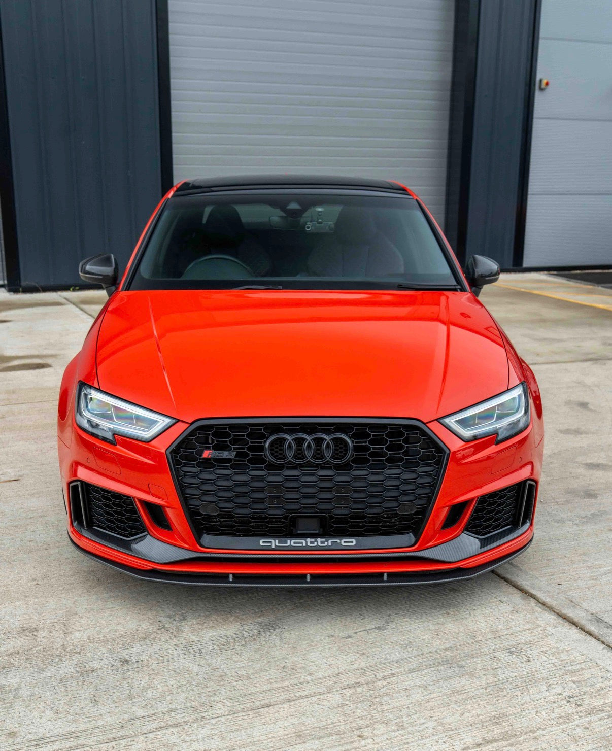 Audi RS3 8V Stoßstangen-Aufsatz V3 CPG Carbon