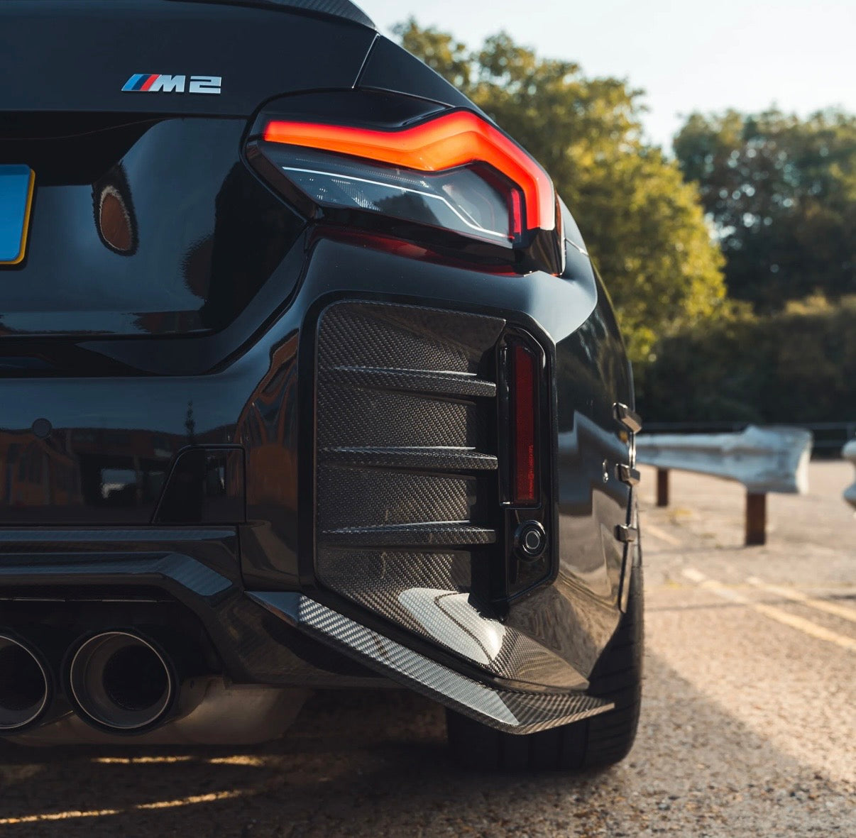 BMW G87 Einsätze Heckstoßstange CPG Carbon