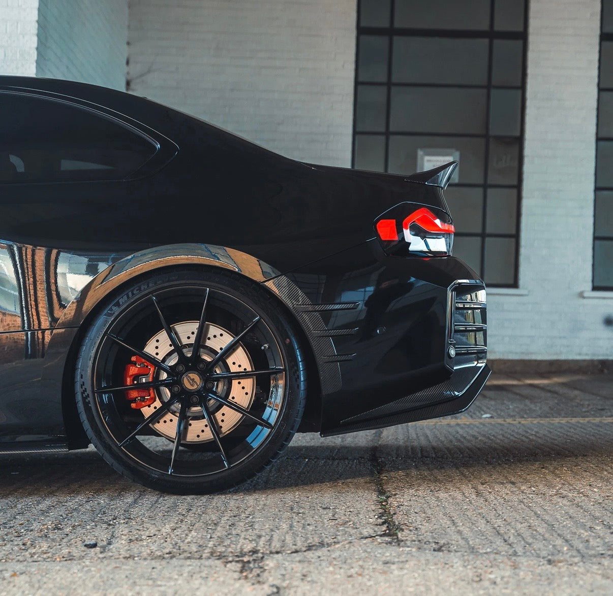 BMW G87 Einsätze Heckstoßstange CPG Carbon