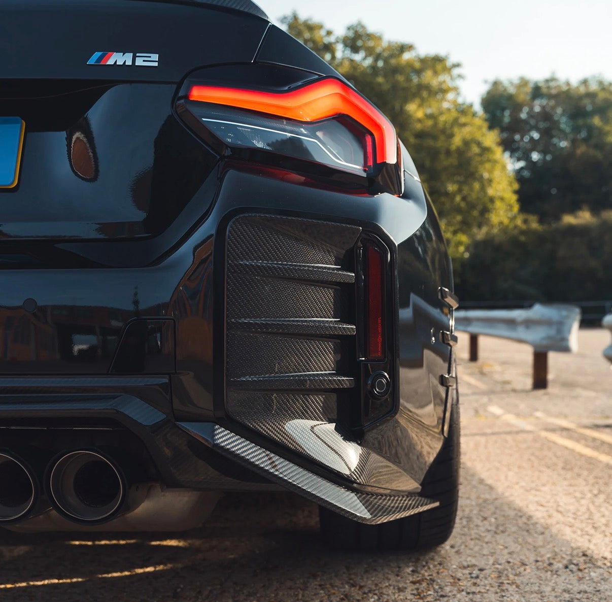 BMW M2 G87 Heckstoßstangen-Ecken CPG Carbon