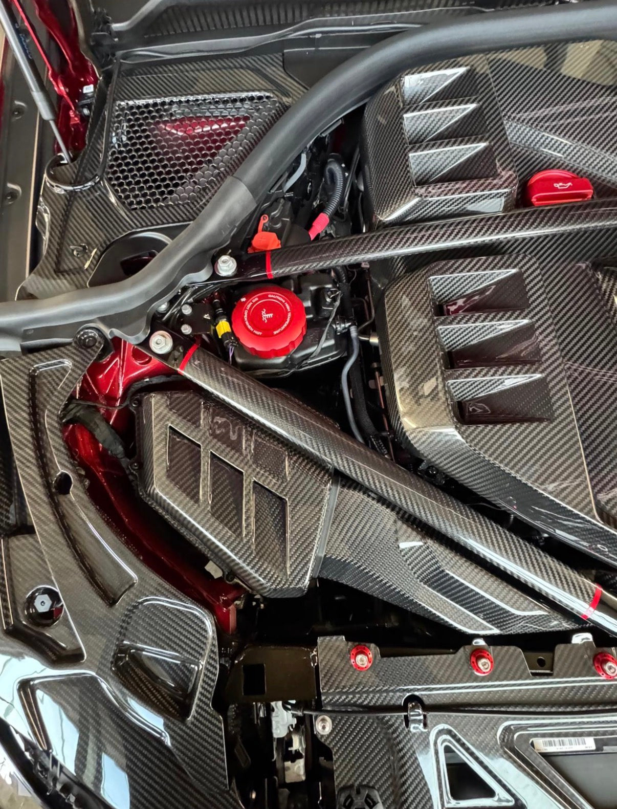 BMW M2 G87 M3 G80 G81 M4 G82 G83 Komplettes Motorraum-Set V1 CPG Carbon