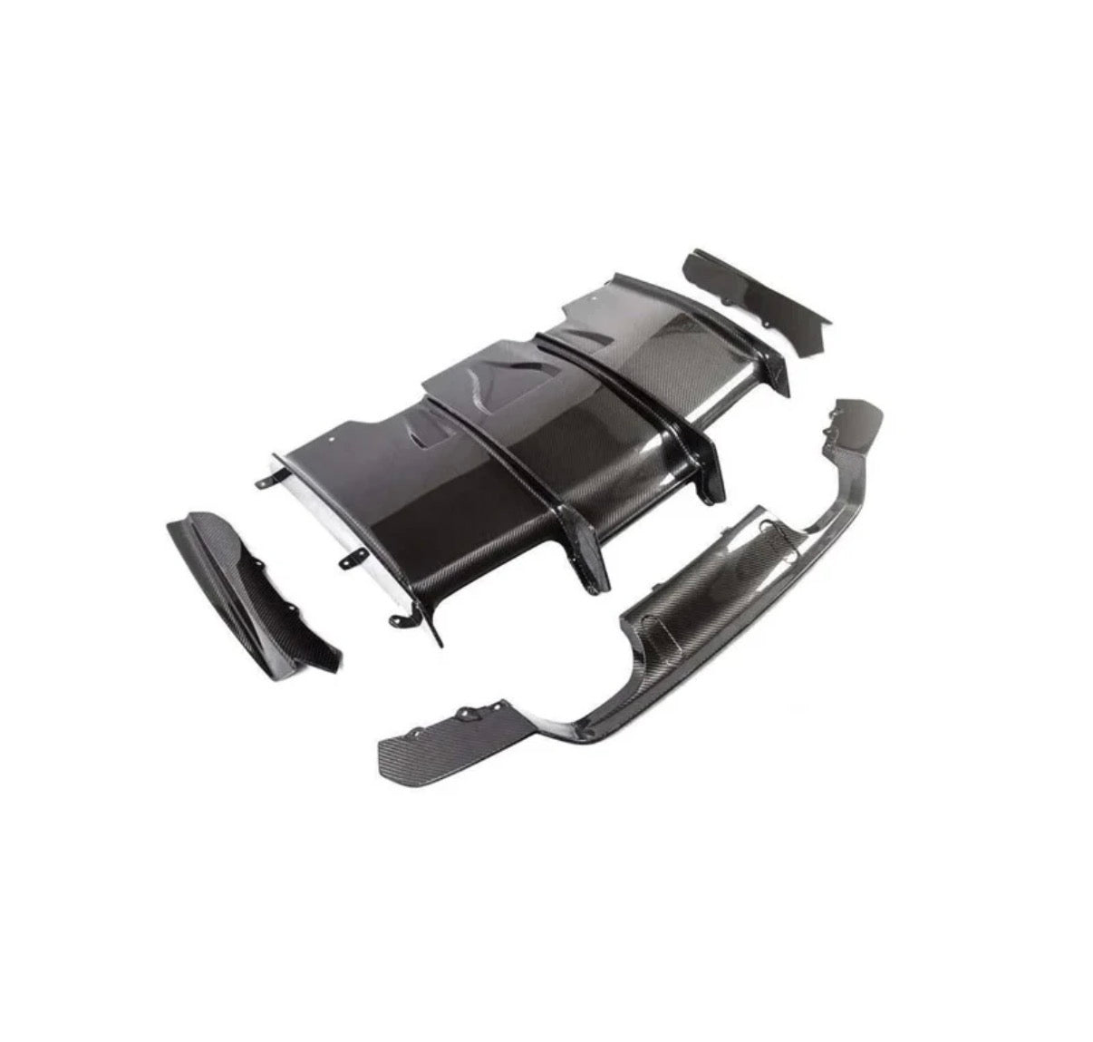 BMW M3 M4 F80 F82 F83 Heckdiffuser PSM 4-teilig CPG Carbon