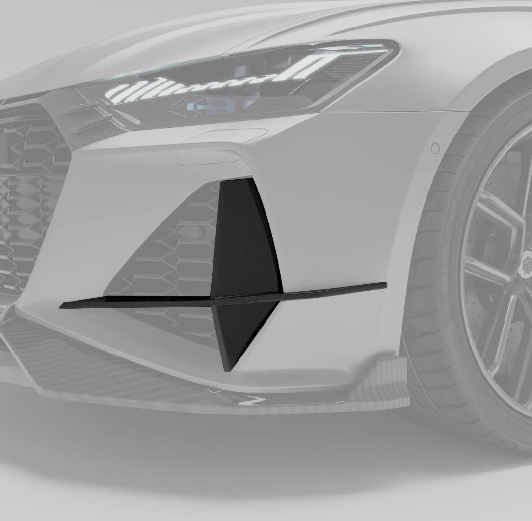 Audi RS6 RS7 C8 RV Stoßstangen-Einsätze CPG Carbon