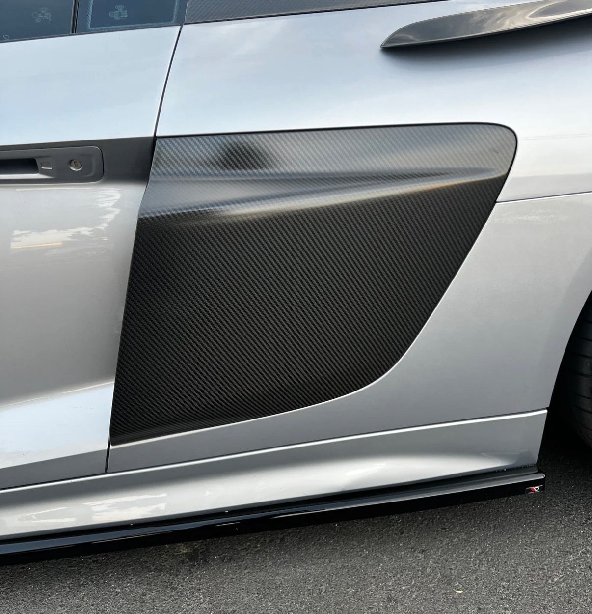 Audi R8 4s Side Vents / Seitenschweller-Lüftungsschlitze CPG Carbon