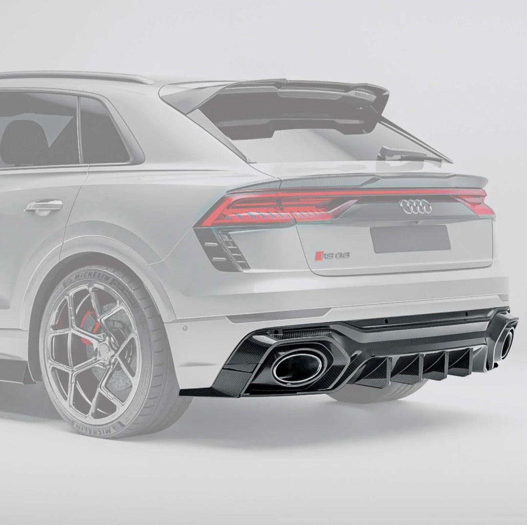 Audi RSQ8 RV Heckdiffuser Vor-Facelift CPG Carbon