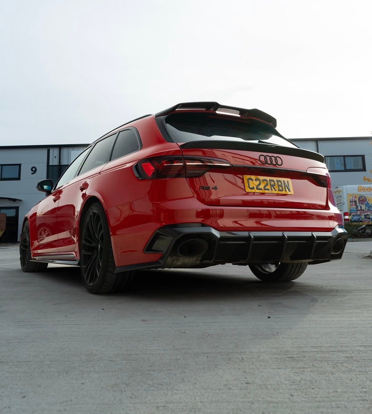 Audi RS4 B9 &amp; B9.5 Heckdiffuser CPG Carbon