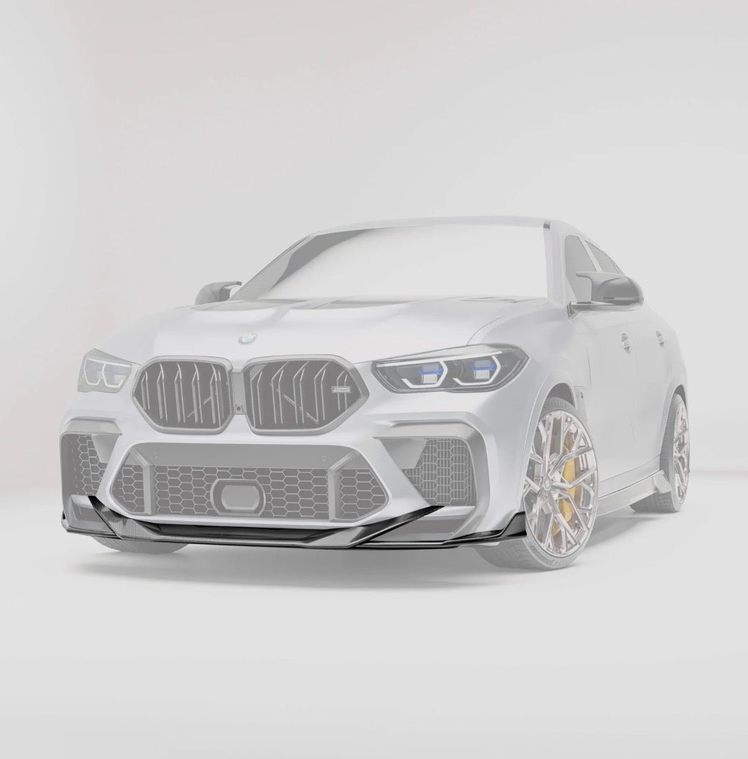 BMW X6M F96 PRE-LCI RV Frontlippe CPG Carbon
