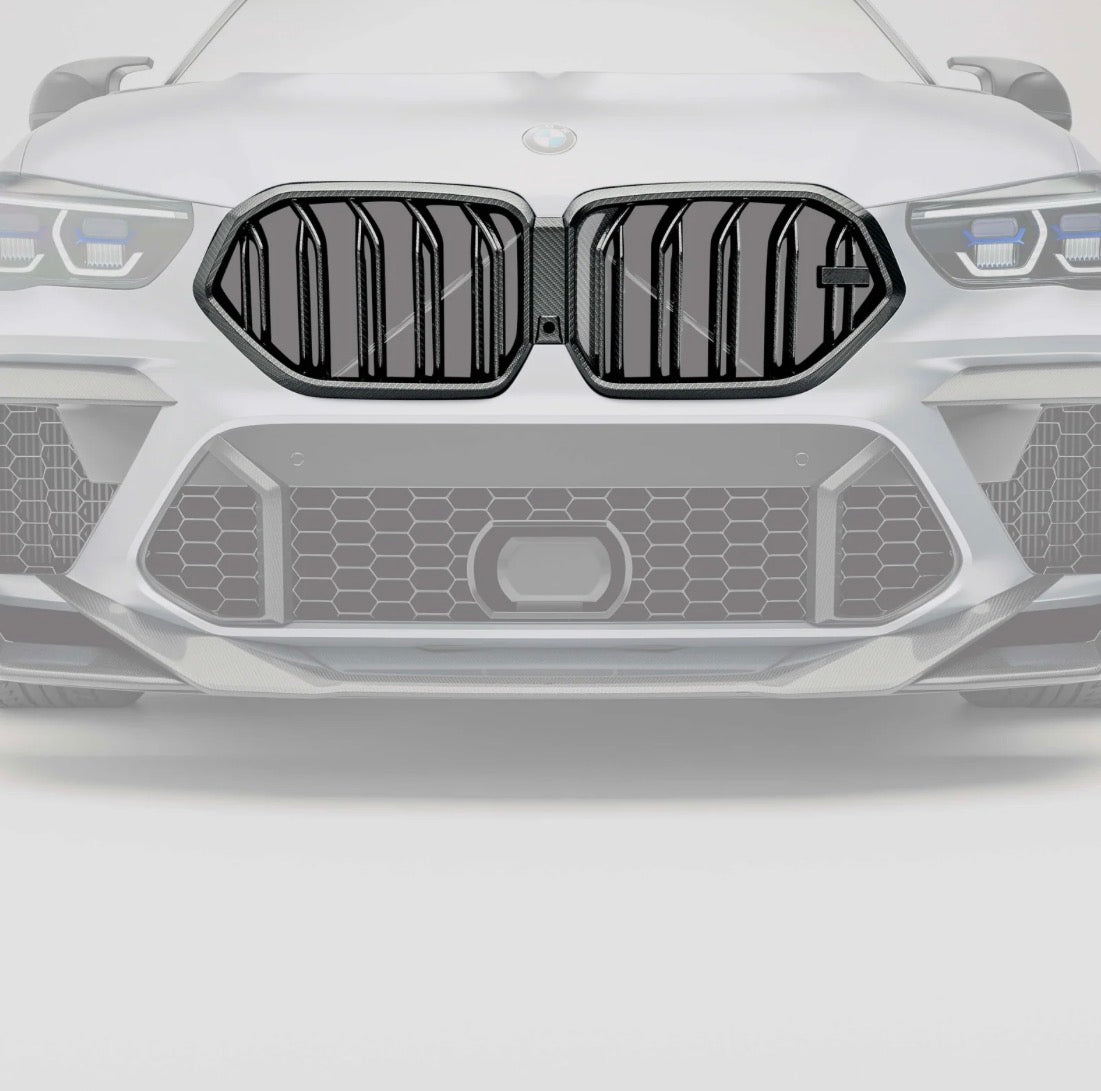 BMW X6M F96 PRE-LCI RV Kühlergrill CPG Carbon