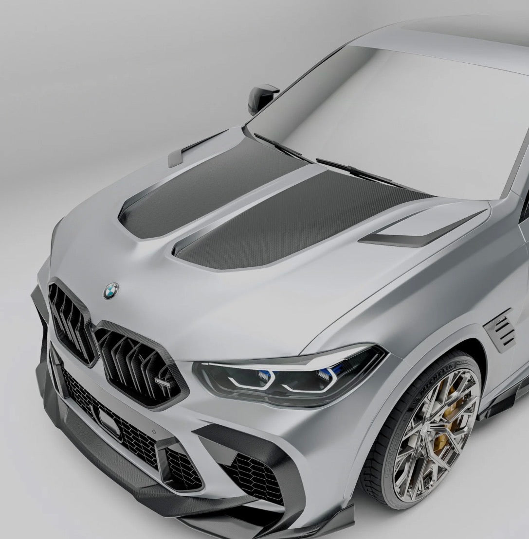 BMW X6M F96 PRE-LCI / LCI RV Motorhaube CPG Carbon
