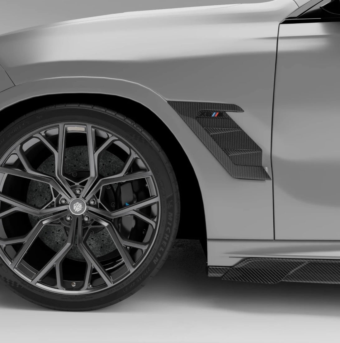 BMW X6M F96 PRE-LCI / LCI RV SideVent Cover CPG Carbon