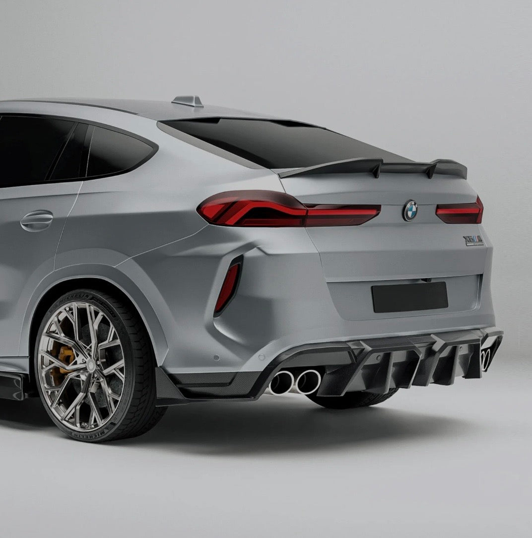BMW X6M F96 PRE-LCI / LCI RV Heckdiffuser CPG Carbon