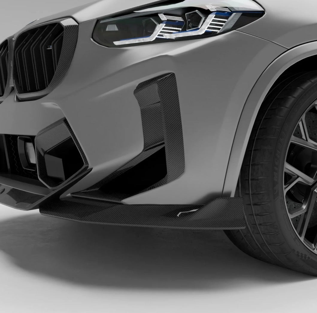 BMW X3M F97 LCI X4M F98 LCI RV Stoßstangen-Einsätze CPG Carbon