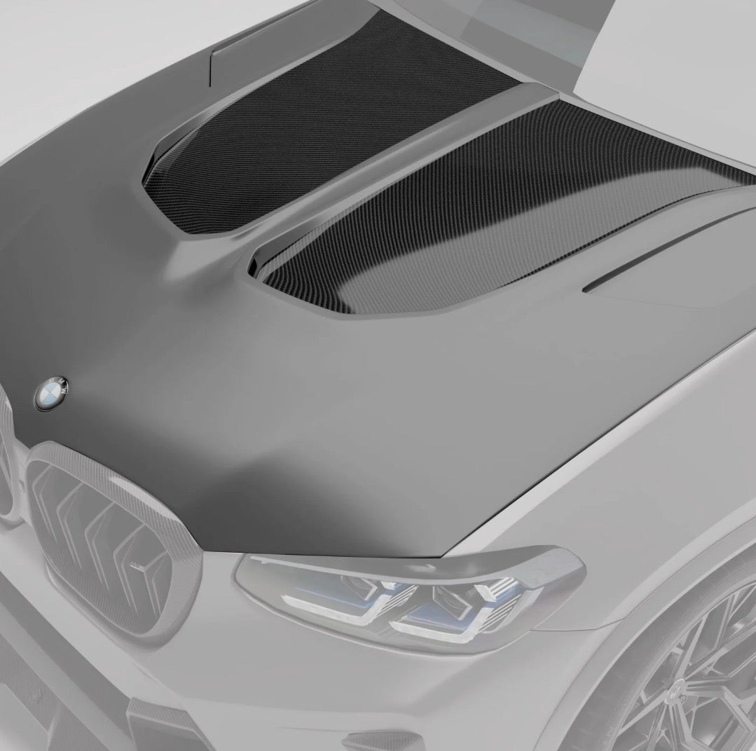 BMW X3M F97 LCI X4M F98 LCI RV Motorhaube CPG Carbon
