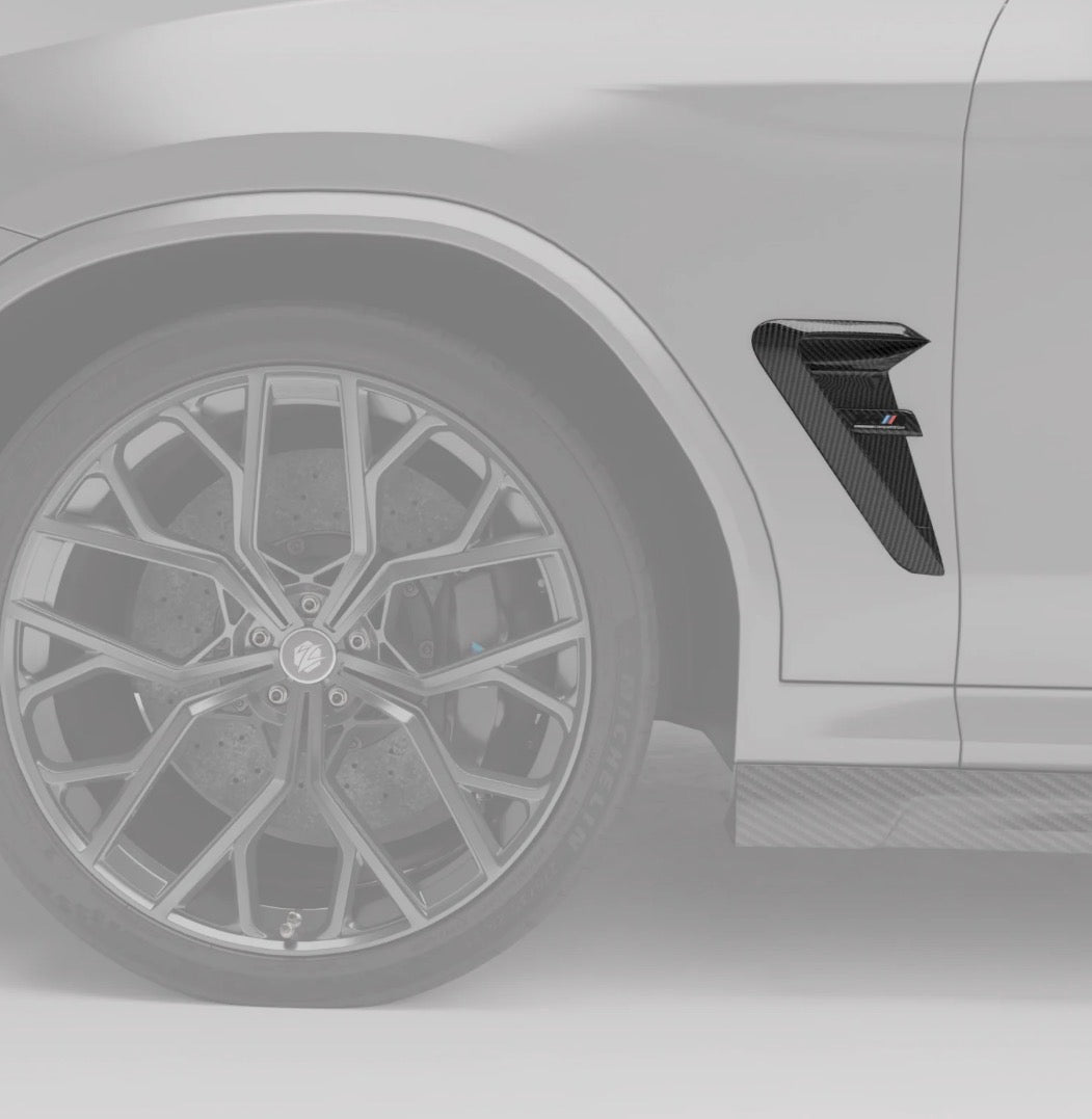 BMW X3M F97 LCI X4M F98 LCI RV Kotflügelverkleidung CPG Carbon