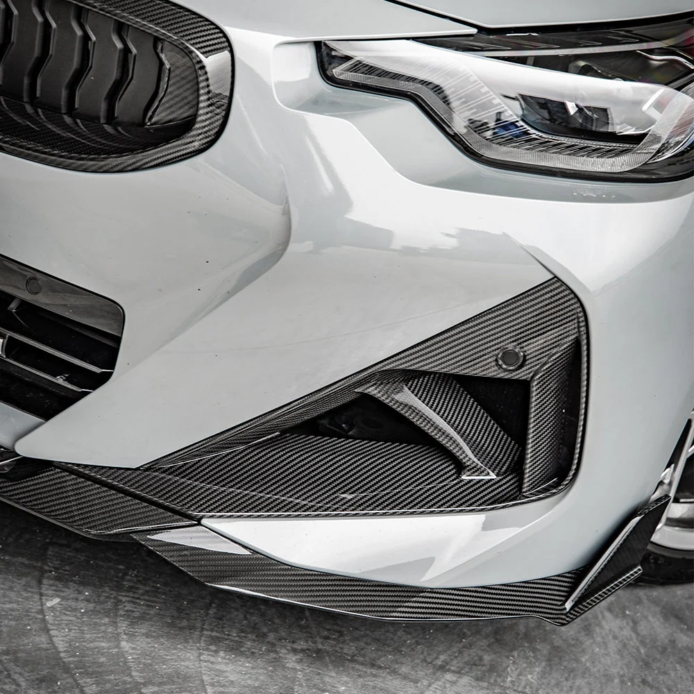 BMW 2er G42 2022+ Stoßstangen-Einsätze V3 CPG Carbon