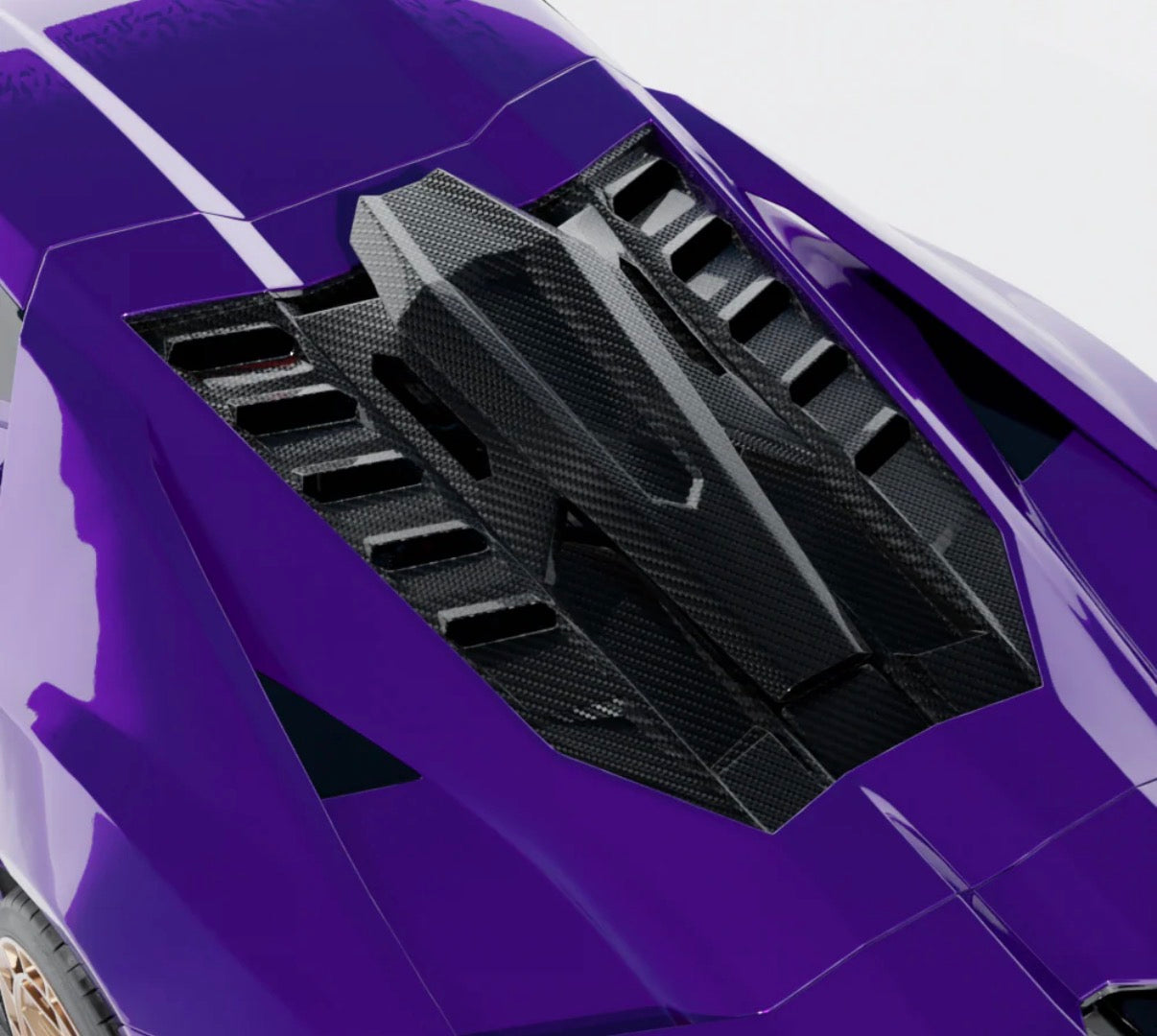 Lamborghini Revuelto 6-teiliges Set V1 CPG glänzendes Carbon