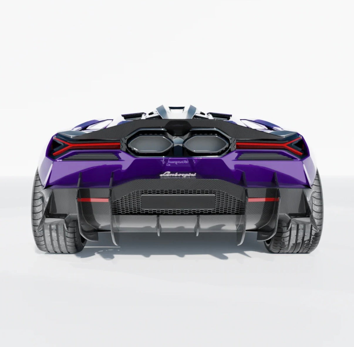 Lamborghini Revuelto 6-teiliges Set V1 CPG glänzendes Carbon