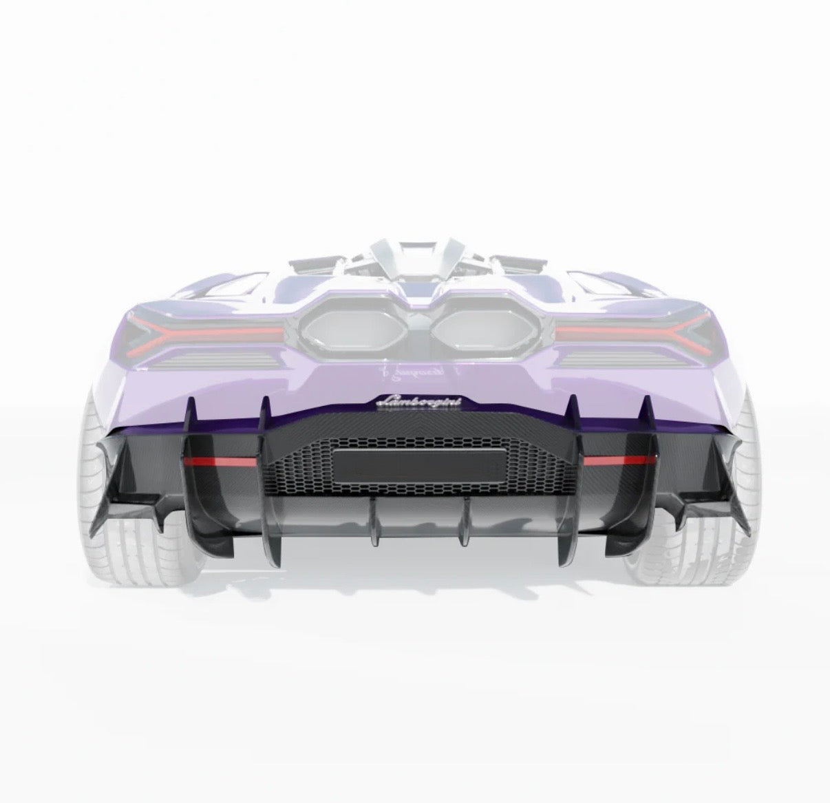 Lamborghini Revuelto 6-teiliges Set V1 CPG glänzendes Carbon