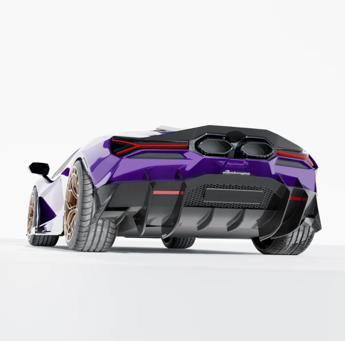 Lamborghini Revuelto 6-teiliges Set V1 CPG glänzendes Carbon