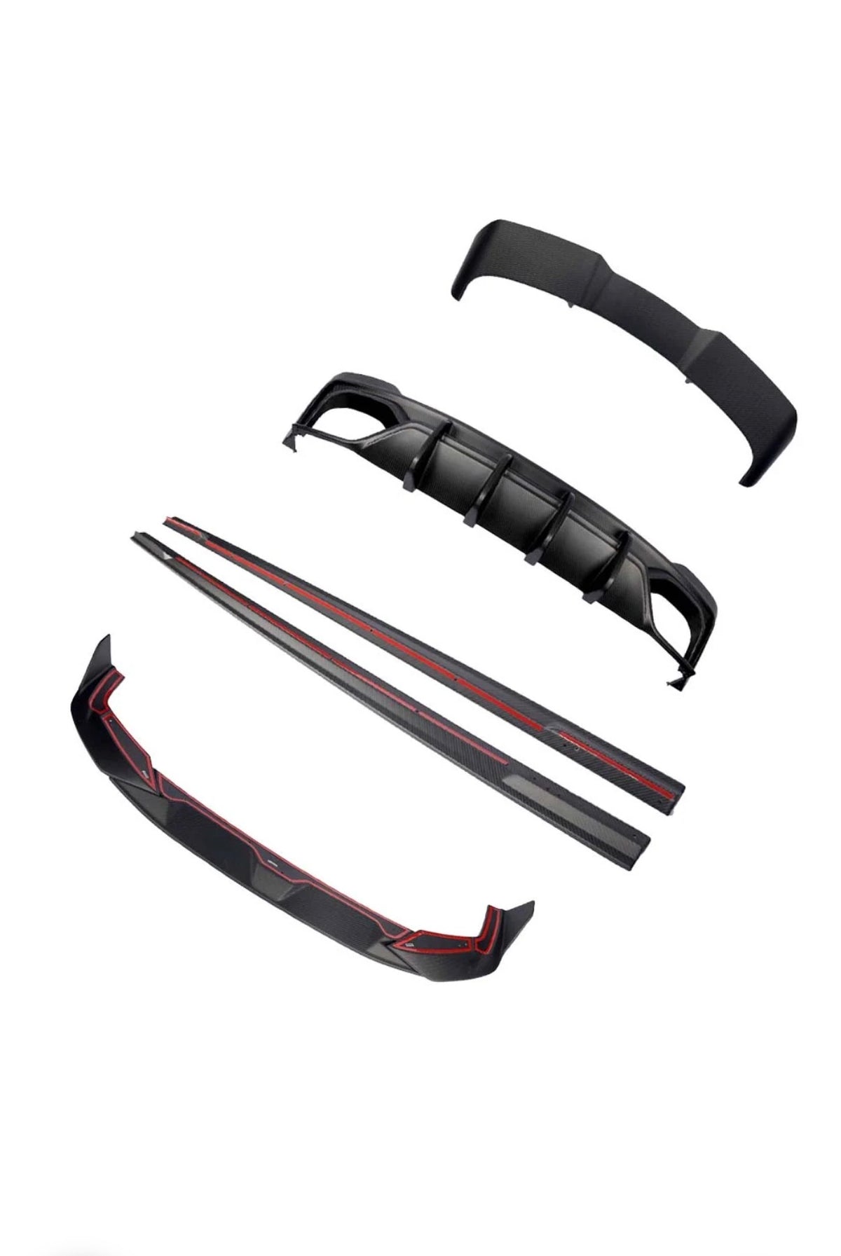 CPG + V1 Dry-Carbon Komplettkit passend für Audi RS6 C8 Avant mit Frontsplitter, Seitenschwellern, Heckdiffuser und Heckspoiler