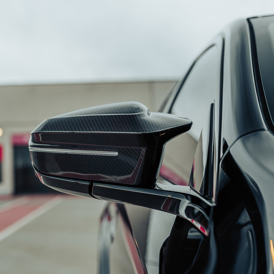 BMW Außenspiegel mit CPG + Performance Spiegelkappe aus echtem Dry-Carbon