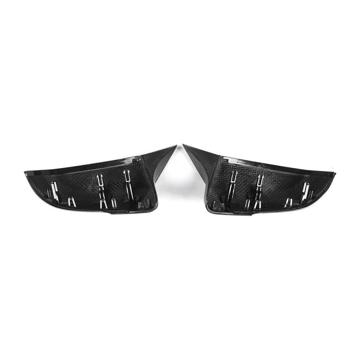 Innenseite der CPG + Carbon Spiegelkappen für BMW 1er F40, 2er F44, Z4 G29 und Toyota Supra A90 mit Befestigungspunkten