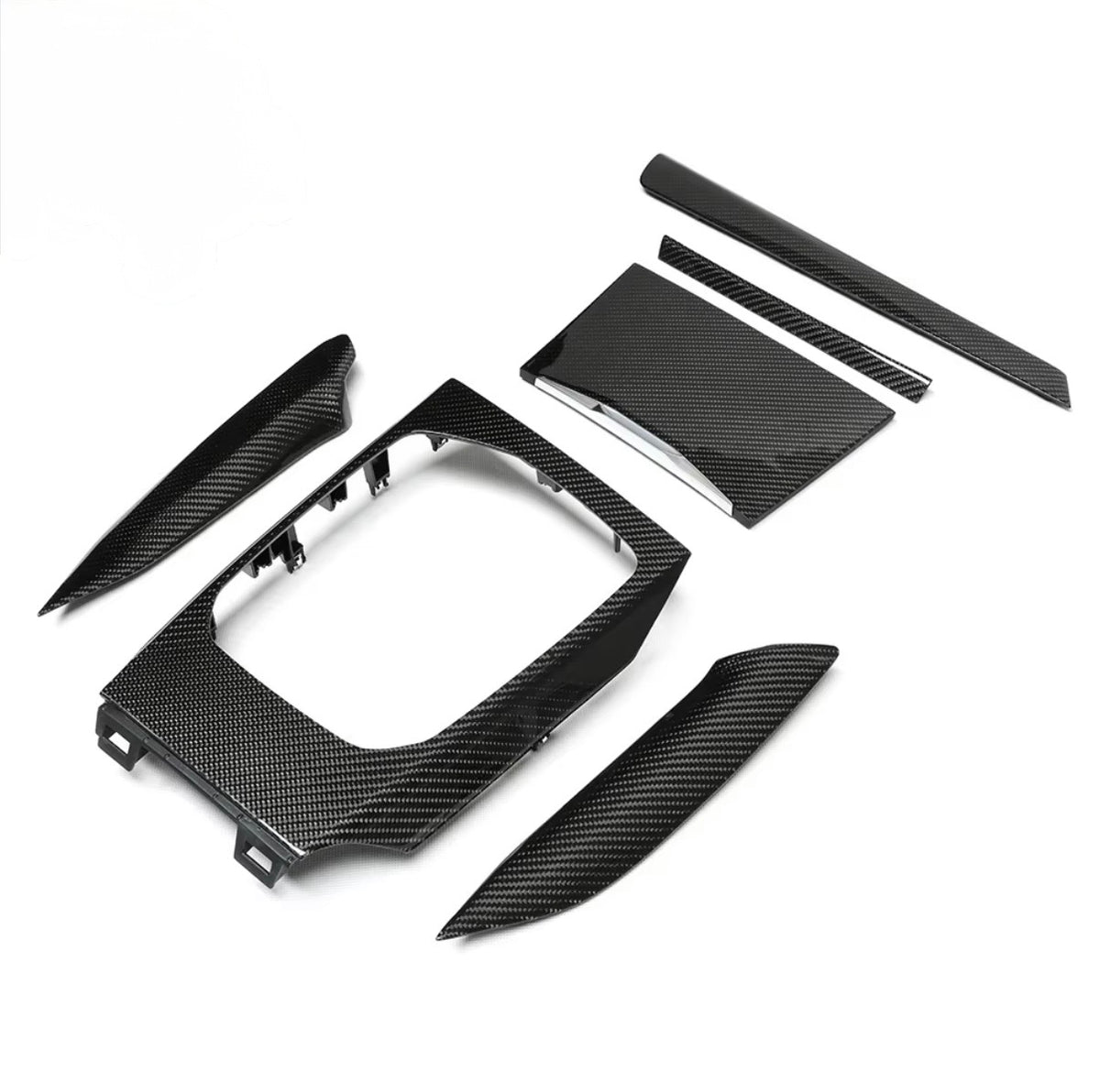 BMW G26 G42 Carbon Mittelkonsole Verkleidungsset Einzelteile