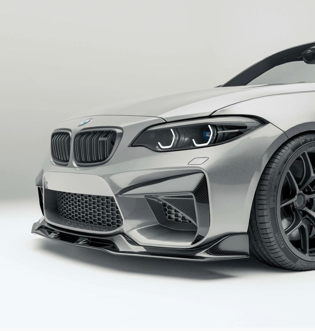 BMW M2 F87 und F87C Front-Aufsätze aus Dry Carbon