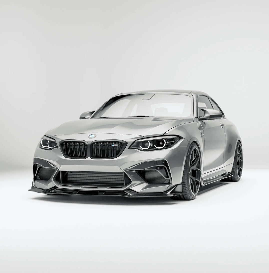 BMW M2 Competition F87C Carbon Frontlippe verbaut