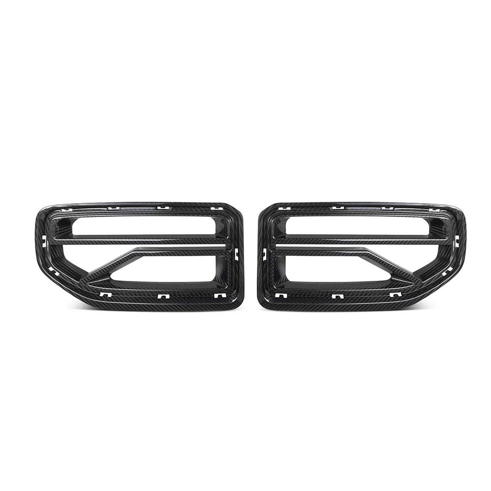 CPG+ V6 Carbon Frontgrill passend für BMW M2 G87 – Frontansicht beider Kühlergrill-Einsätze