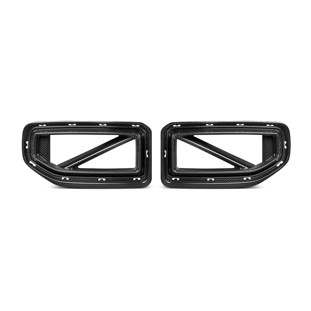 CPG + V3 Frontgrill Set aus Prepreg Dry-Carbon mit diagonalen Streben passend für BMW M2 G87.