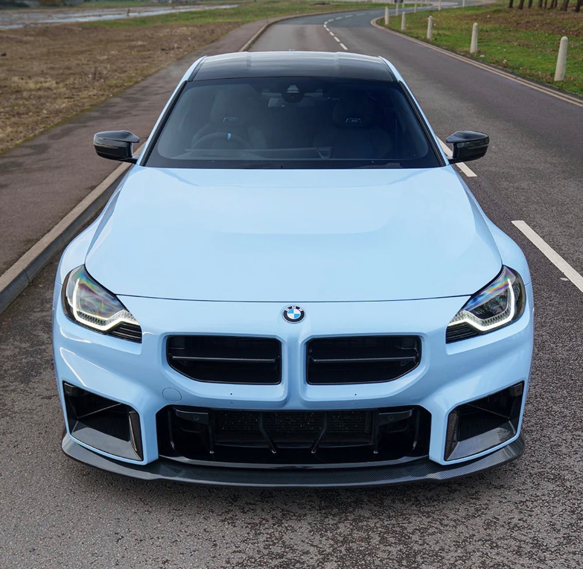     CPG+ V5 Dry-Carbon Frontlippe montiert am BMW M2 G87