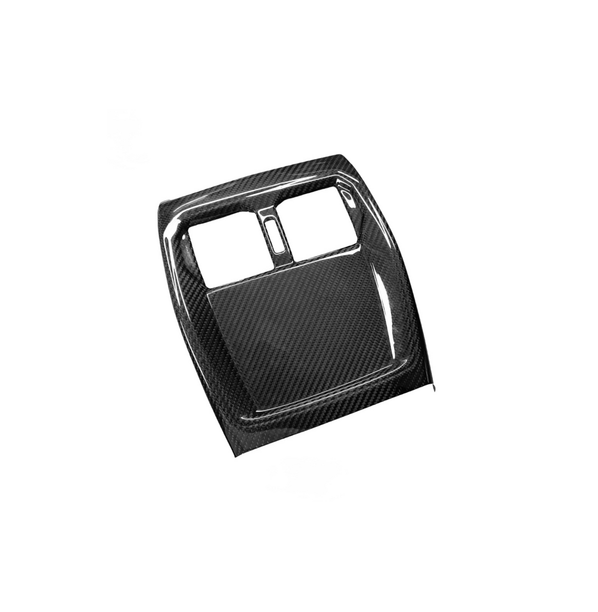 CPG+ V1 Mittelkonsole Cover hinten aus echtem Dry-Carbon passend für BMW M2 G87 und BMW M4 G83 – Carbon Innenraumverkleidung