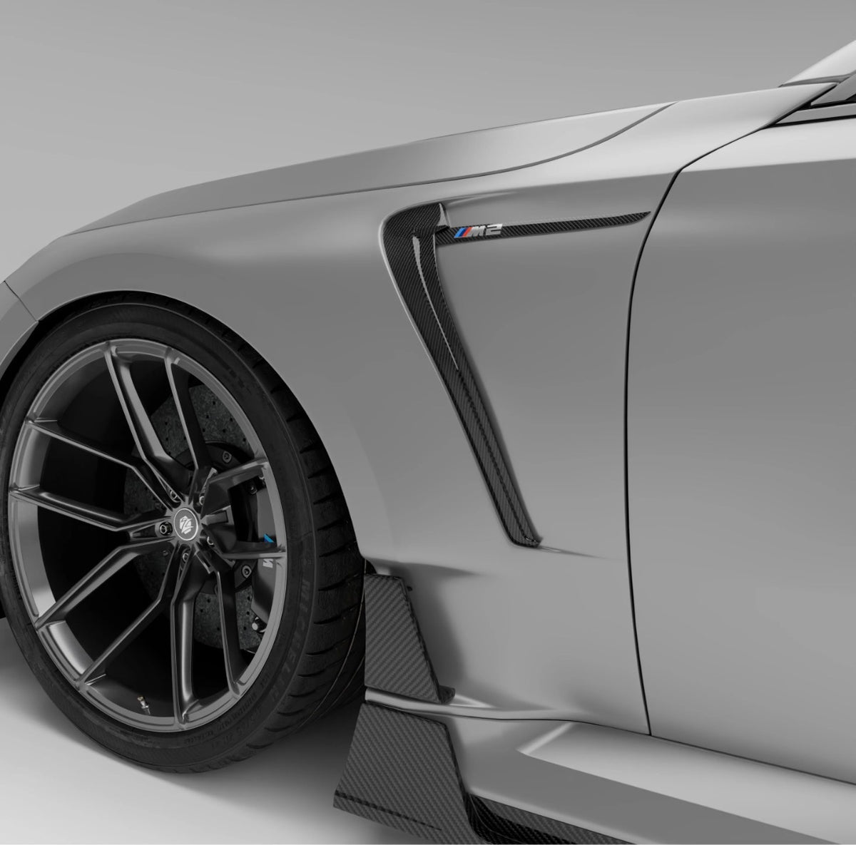 CPG+ RV V1 Dry-Carbon Kotflügel BMW M2 G87 – Radhaus und Seitenansicht