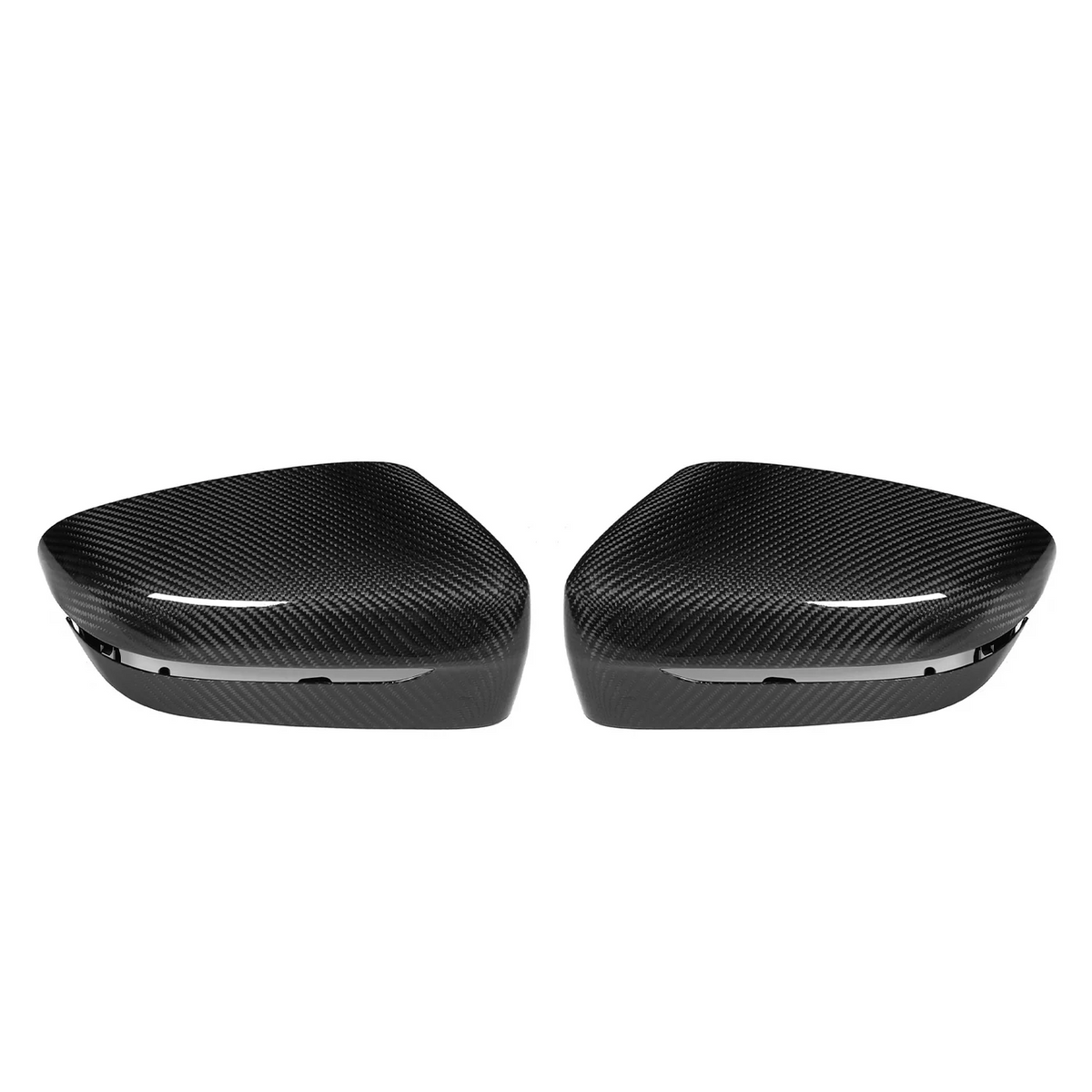 BMW M240i G42 Dry-Carbon Spiegelkappen aus Prepreg-Carbon – Hochglanz Carbon Body Kit Detailansicht