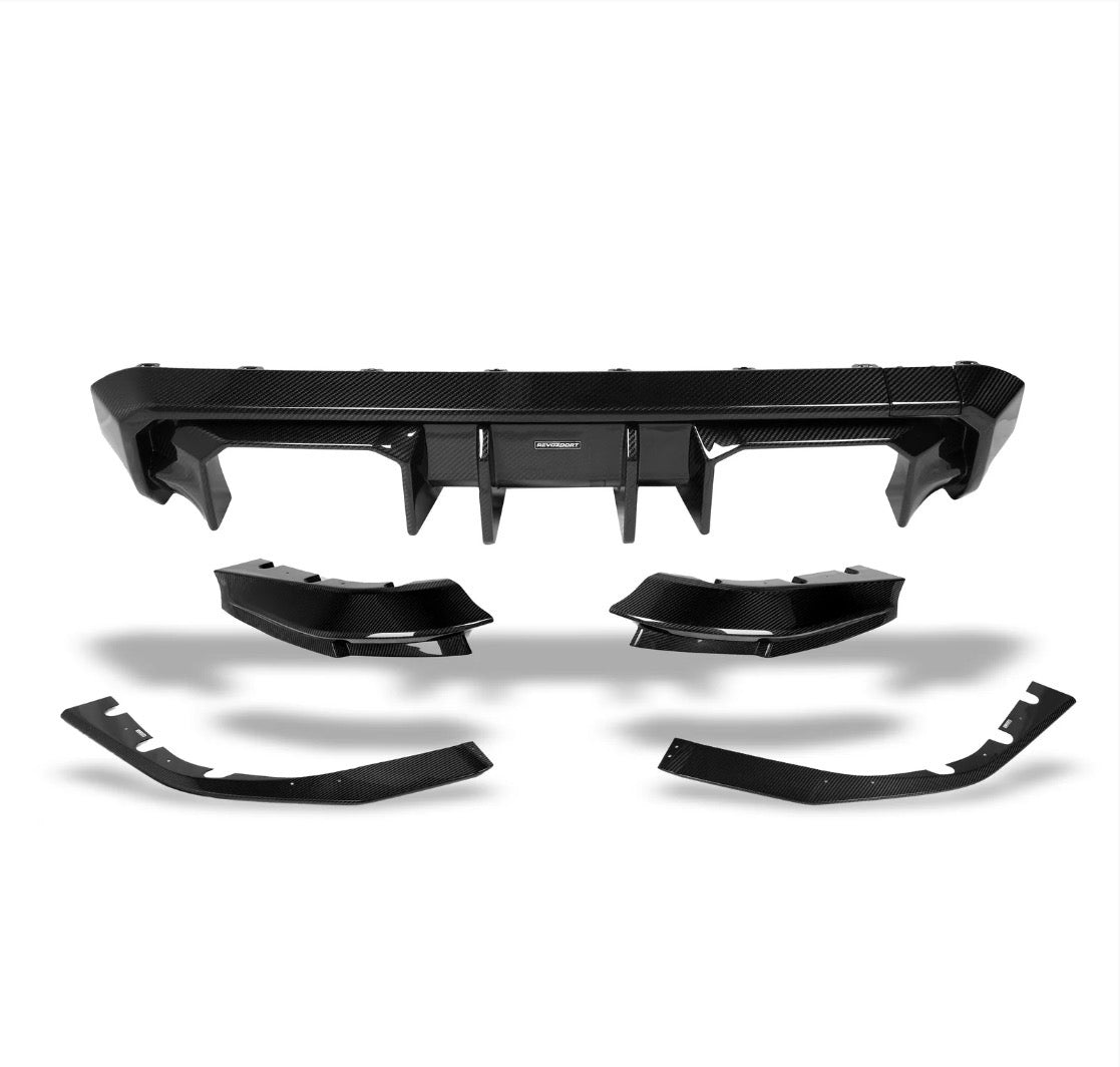 CPG+ RV V1 Heckdiffuser Dry-Carbon Set passend für BMW M3 G80 G81 und M4 G82 G83