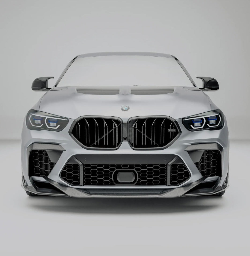 BMW X5 M F95 Pre-LCI mit CPG RV Lufteinlass-Blenden aus Dry Carbon
