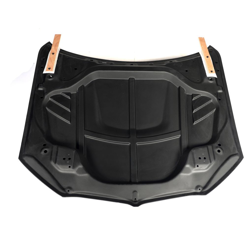 Unterseite der CPG Dry-Carbon Motorhaube passend für BMW X5 G05, X5 M F95, X6 G06 und X6 M F96
