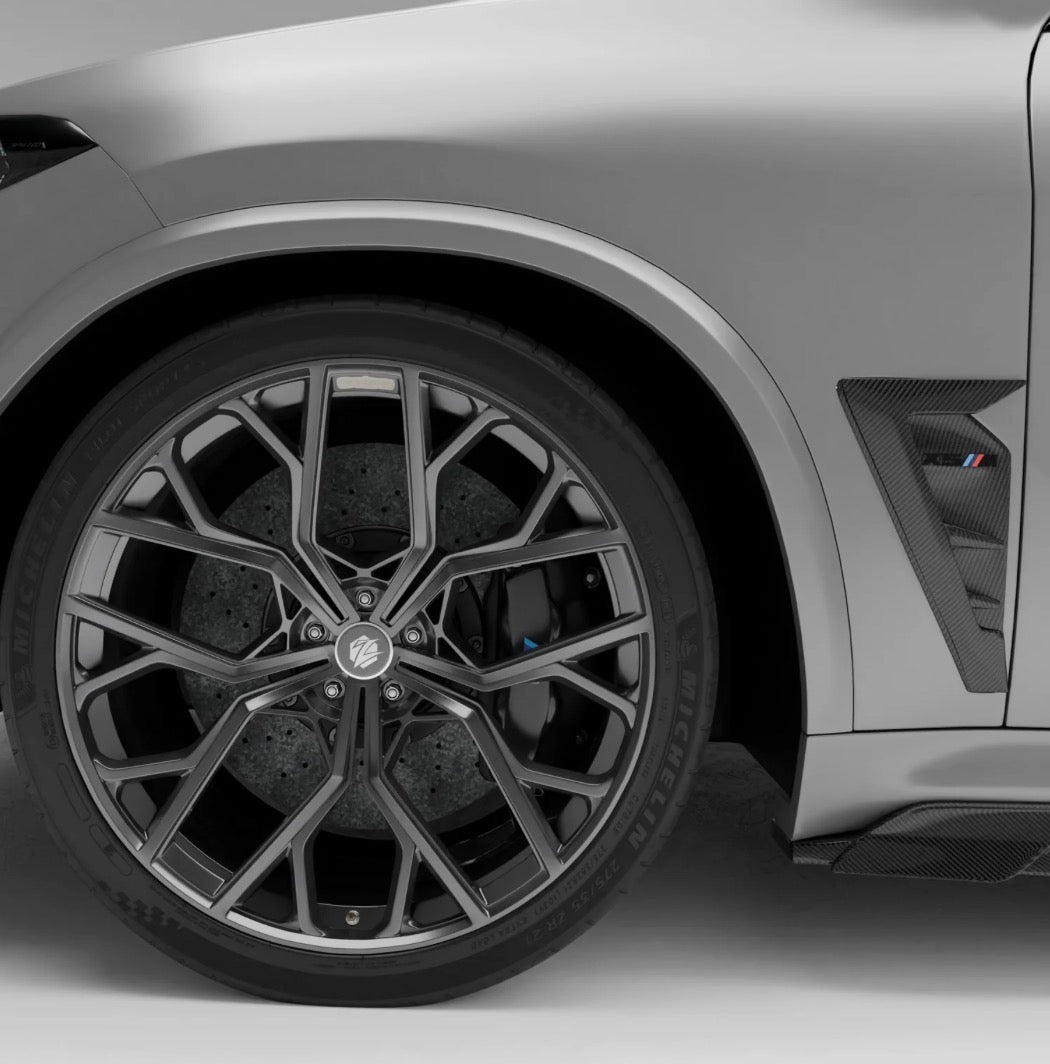 BMW X5 M F95 mit RV Dry Carbon Side Vents Detailansicht