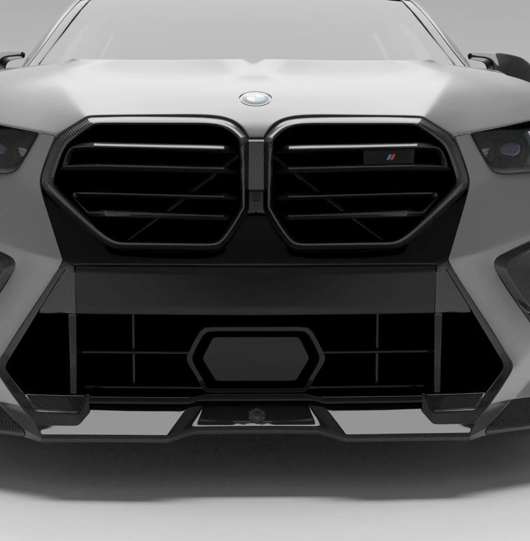 BMW X5 M F95 LCI mit CPG RV Carbon Frontgrill Frontansicht