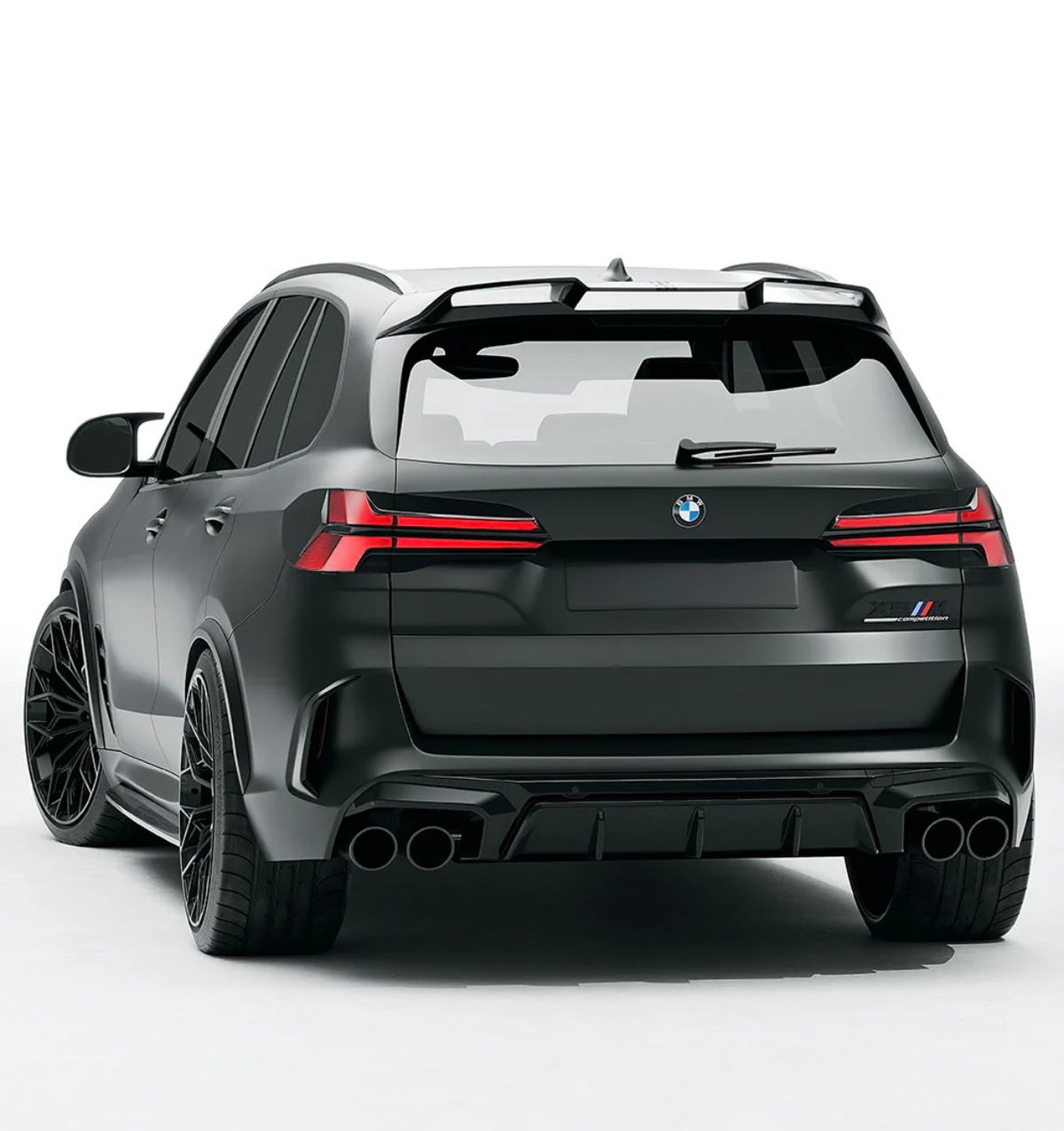 BMW X5 M F95 LCI mit CPG V4 Dry Carbon Bodykit Heckansicht