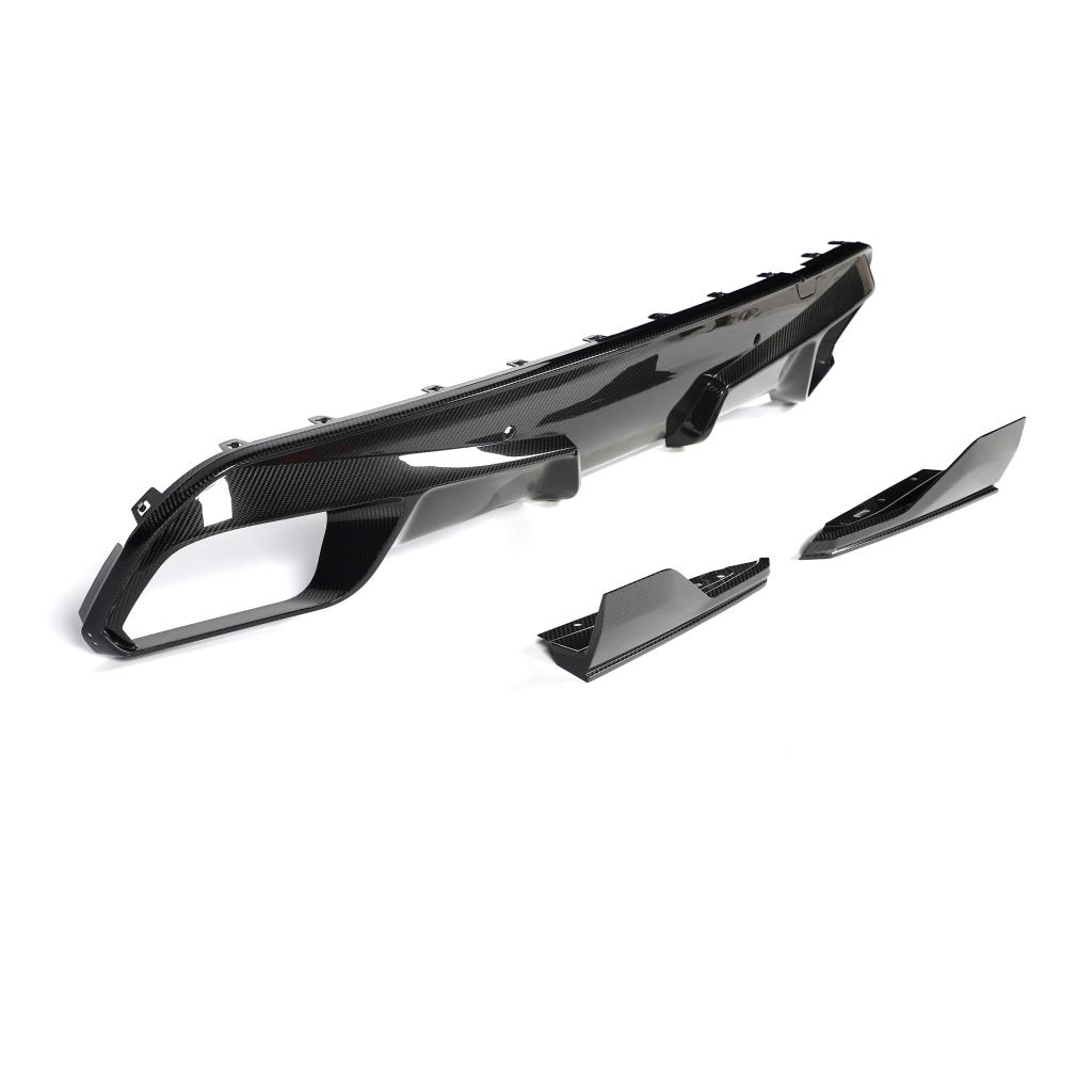 Mehrteiliger V9 Carbon Heckdiffusor passend für BMW X5 M F95 LCI